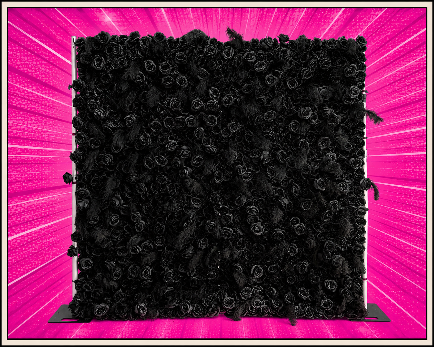 Black Flower Wall