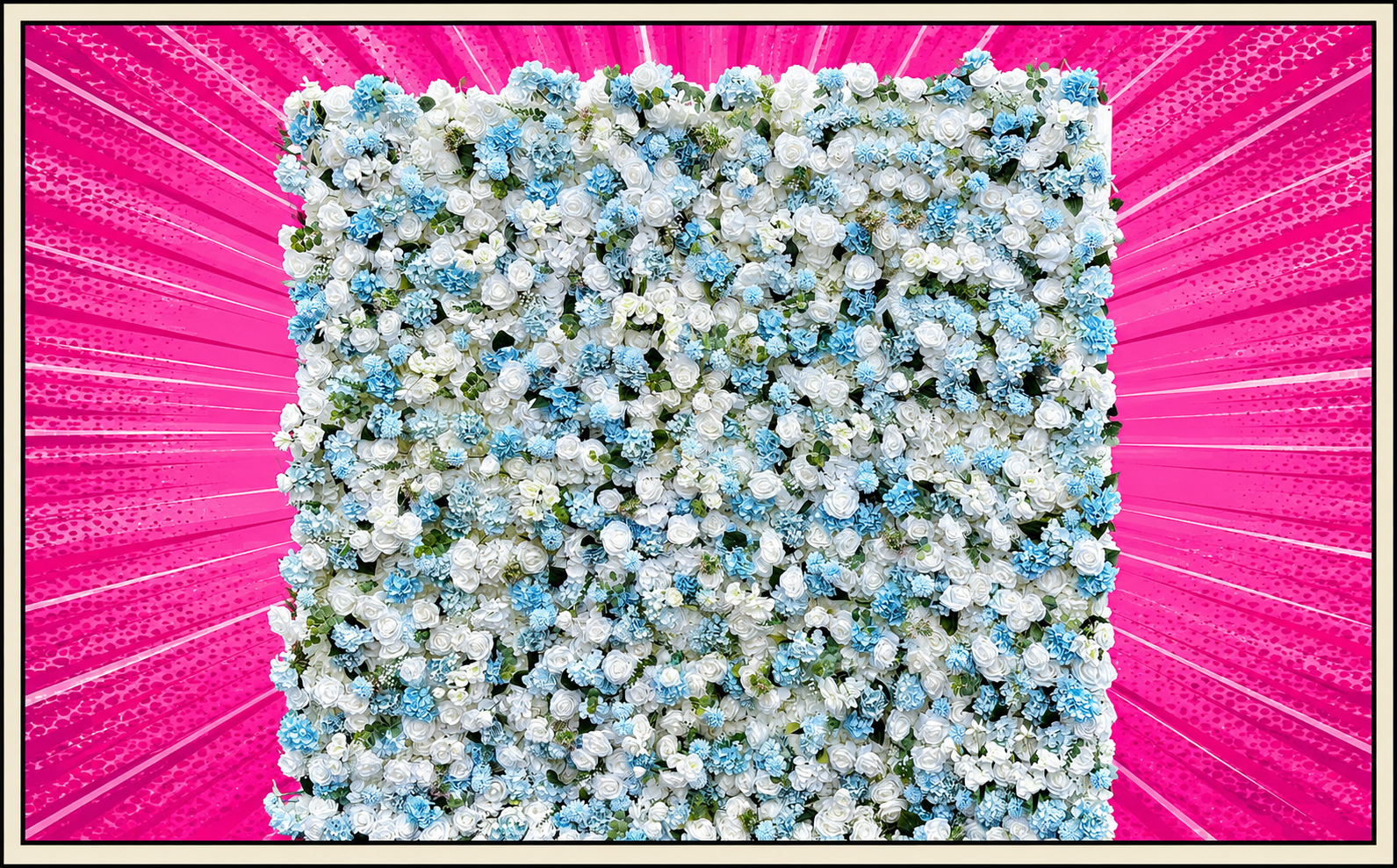 Blue Flower Wall