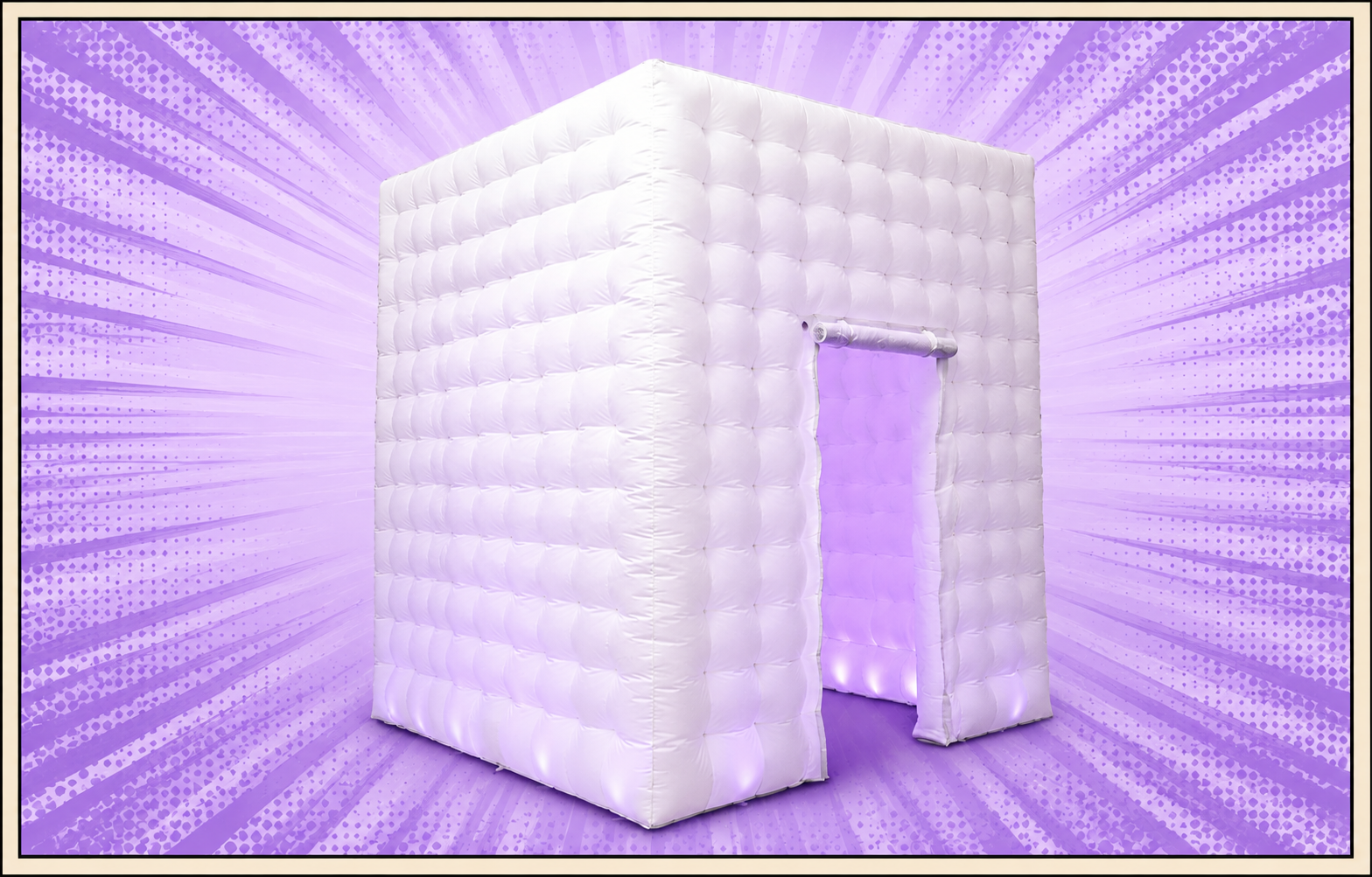 Enclosed Inflatable Booth — White
