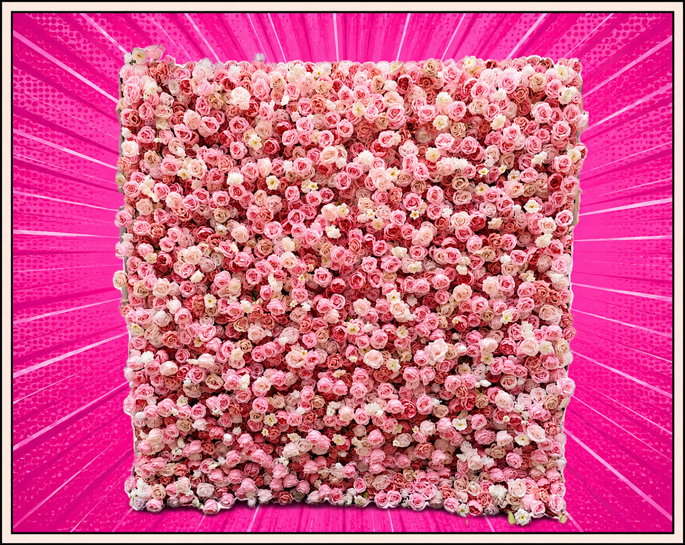 Pink Flower Wall