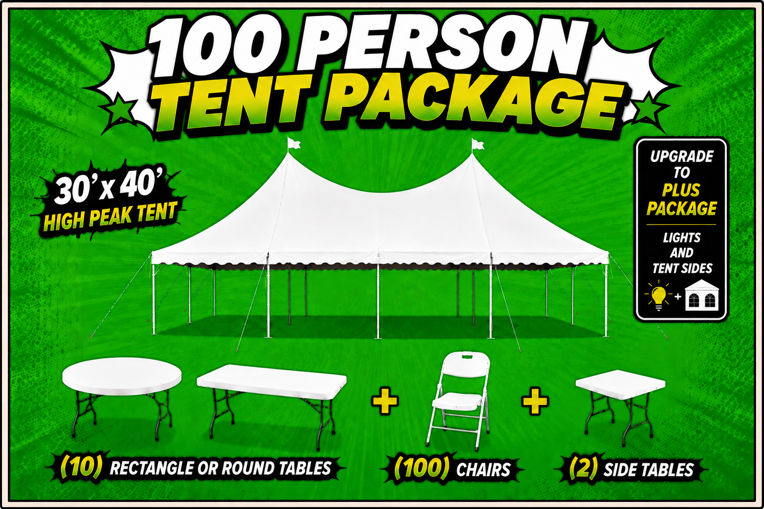 100 Person Tent Package