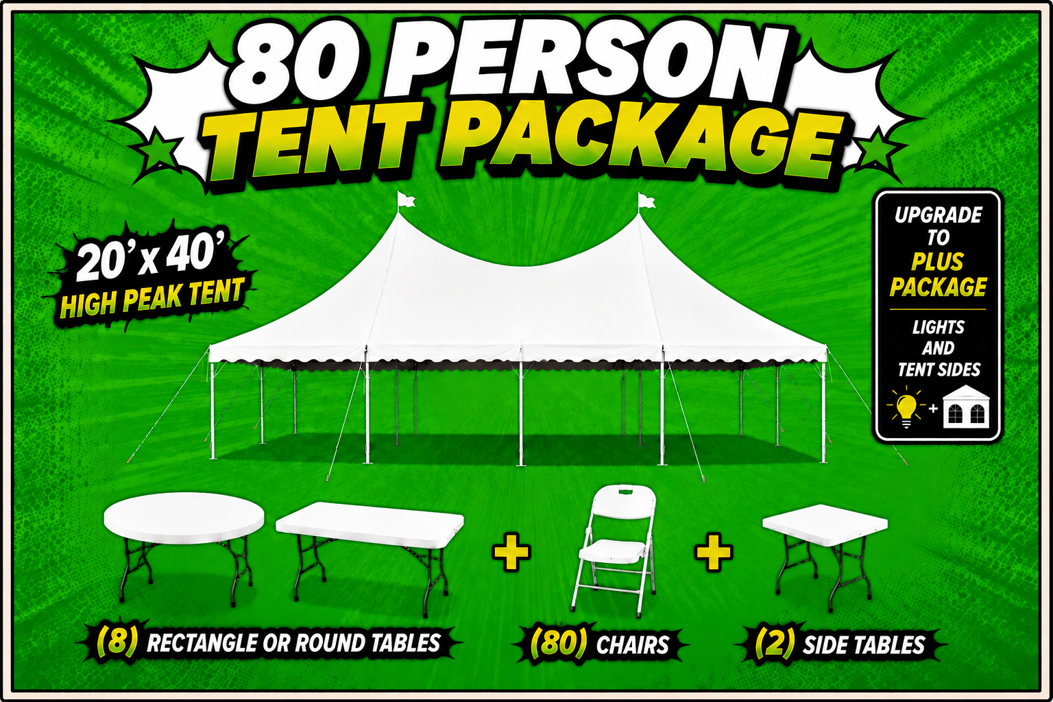 80 Person Tent Package