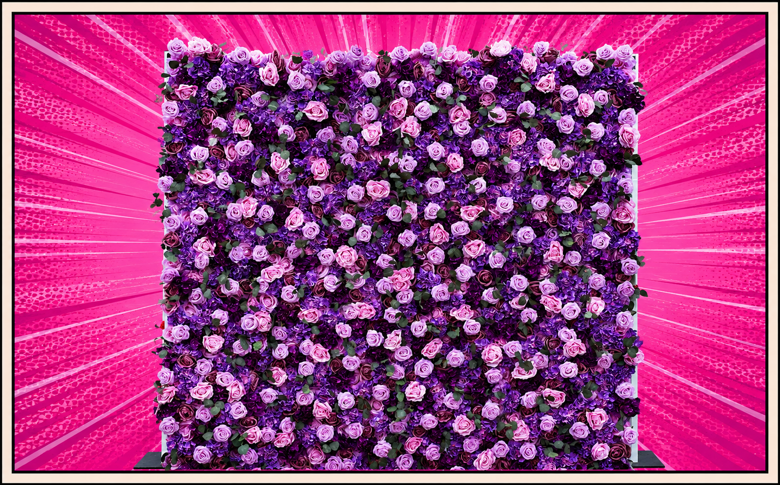 Purple Flower Wall