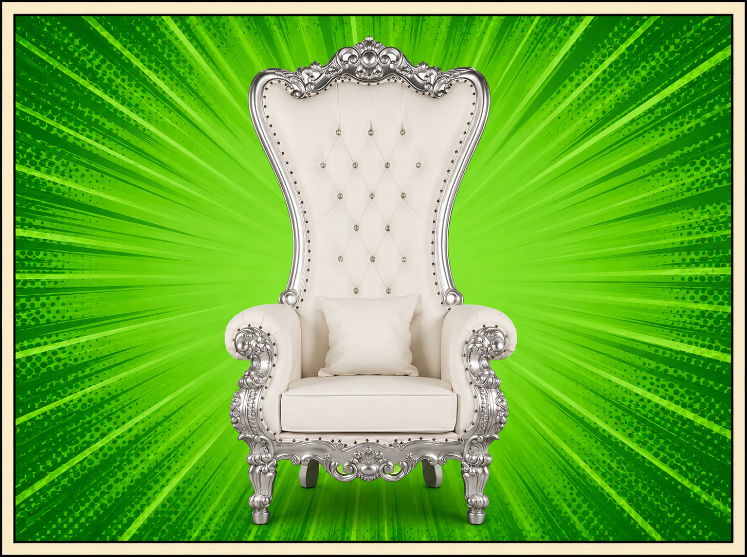 Silver Throne Chair